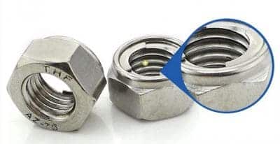 Round nuts and internal tab washer