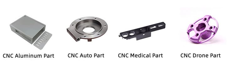 cnc aluminium parts samples