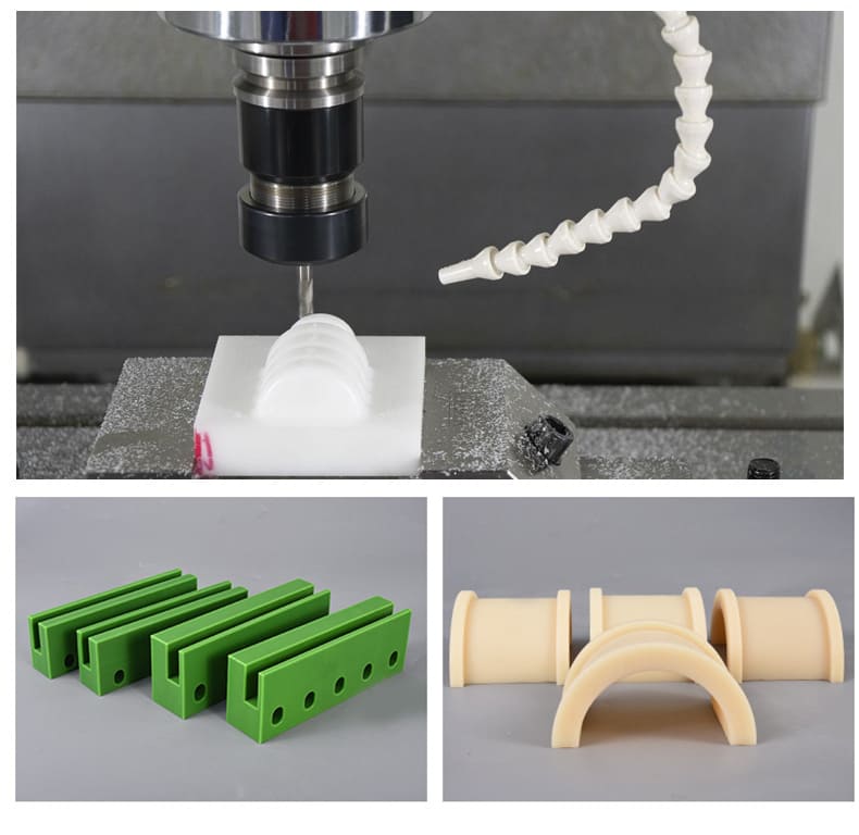 CNC machined plastic parts created by yijin solution