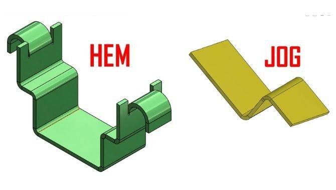 Sheet Metal Jog vs Sheet Metal Hem